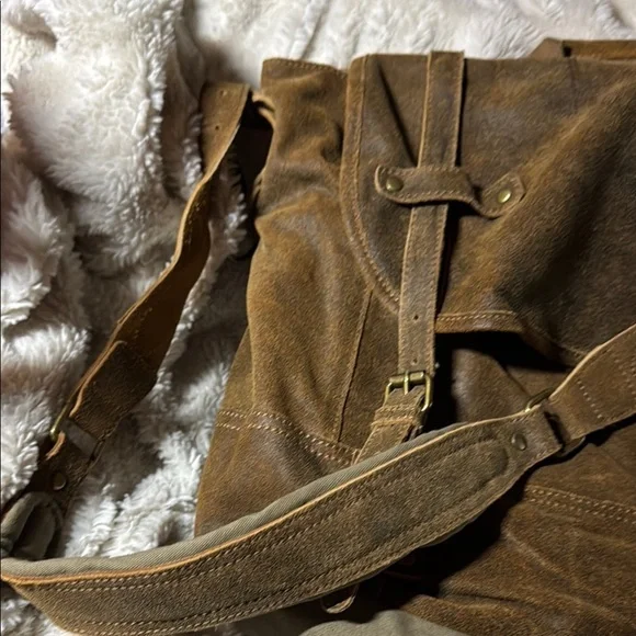 Territory Ahead Leather Men's Satchel- Vintage